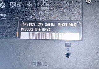 Lenovo T400 Portátil para restablecer.