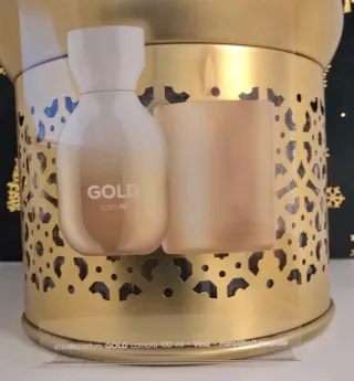 Agua de Perfume y Vela Set Dorado