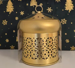 Agua de Perfume y Vela Set Dorado