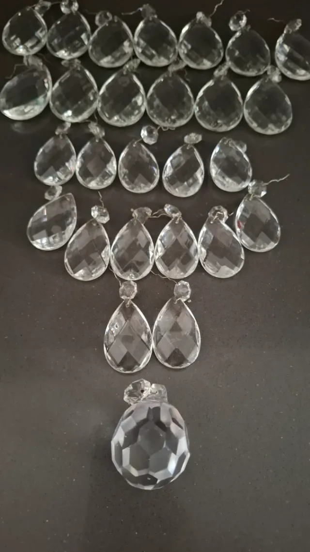 Lágrimas de cristal para lámpara