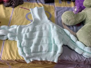 Jersey rosa cuello alto mujer talla XS jersey azul