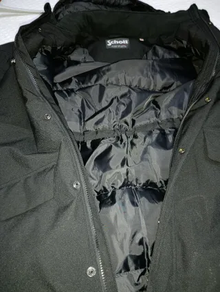 Parka Larga Schott NYC Negra