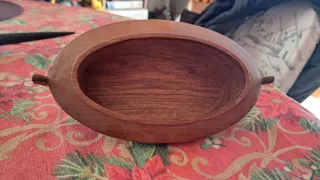 Ciotola in legno teak design danese