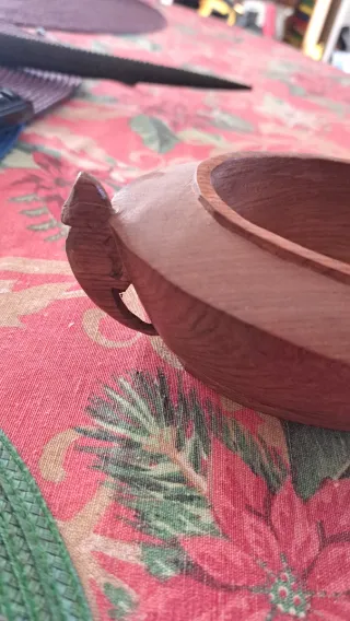 Ciotola in legno teak design danese