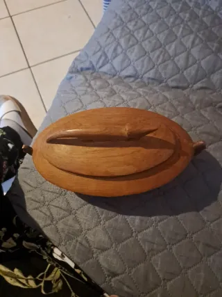 Ciotola in legno teak design danese