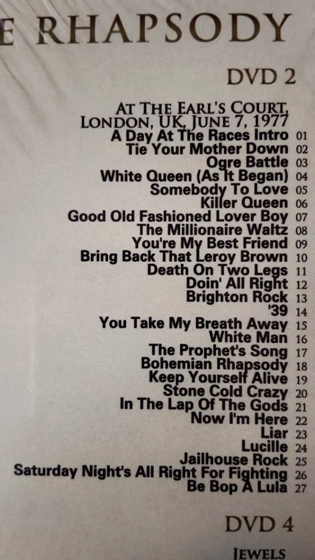 Queen - Live Rhapsody Box Set