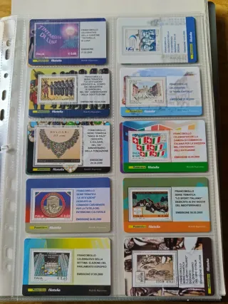 26 Tessere Filateliche Anno 2009