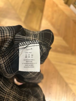 Vestido IQ cuadros lino