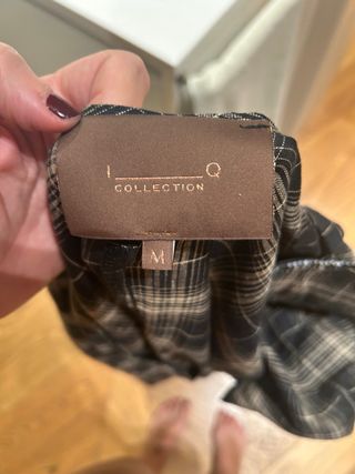 Vestido IQ cuadros lino