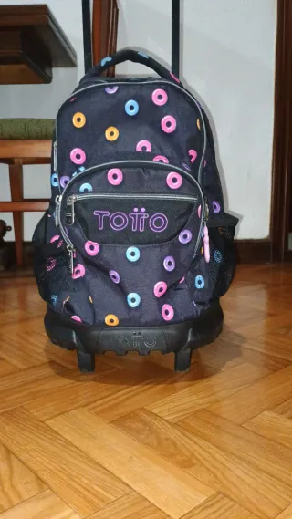 Mochila Totto niña con círculos