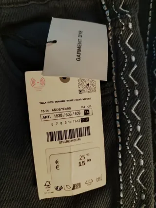 Pantalón Zara chica vaquero