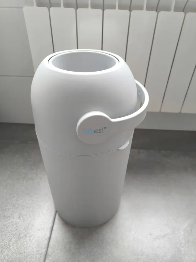 Papelera de pañales blanco