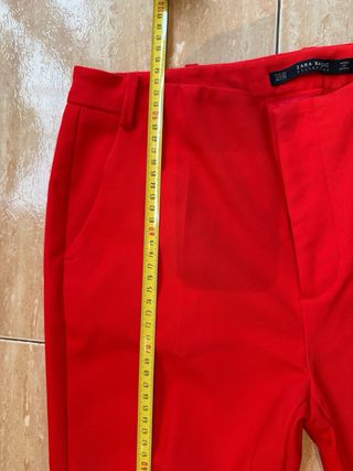 Pantalón Zara Mujer Rojo