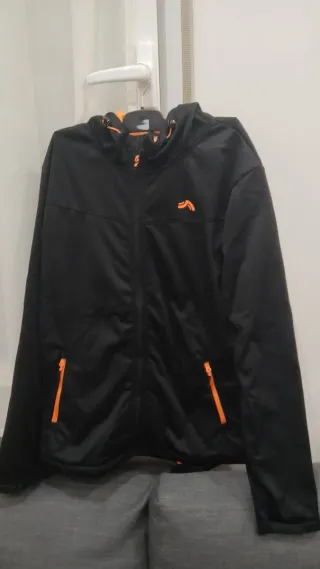 Abrigo CRIVIT Negro y Naranja