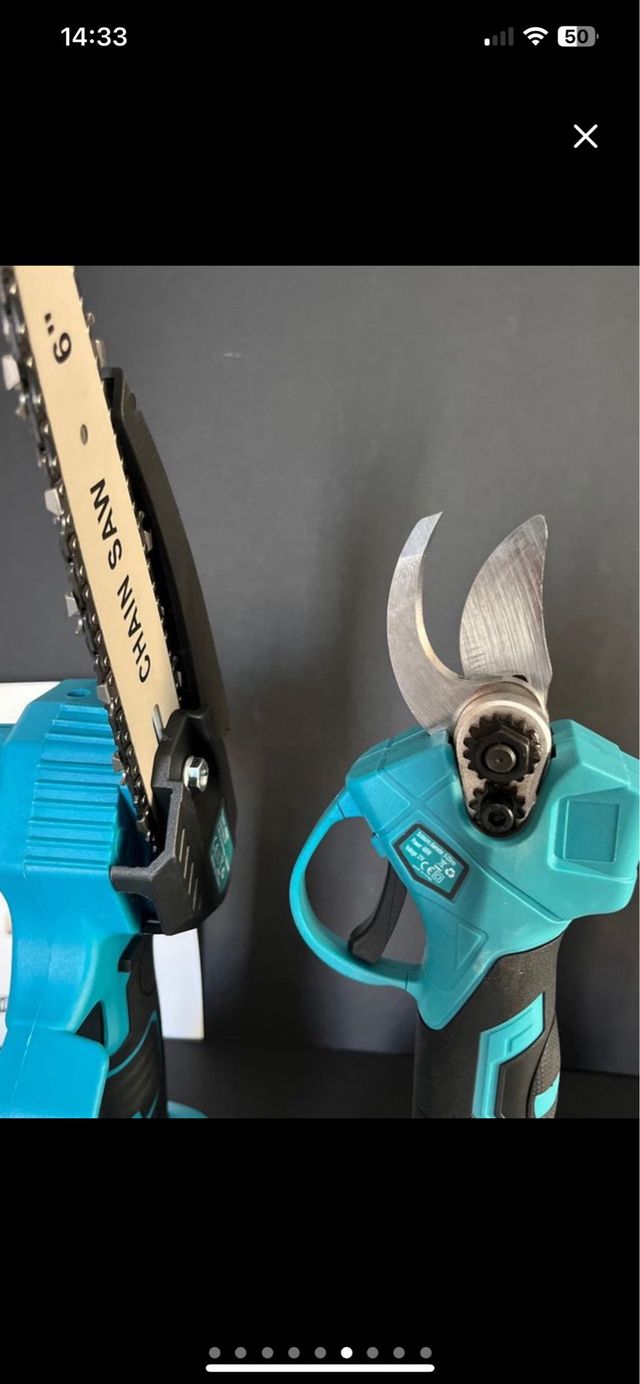 Kit 2 pz motosega e forbici 48V