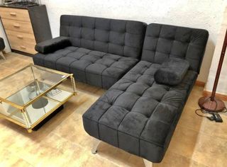 REBAJA!Sofá Chaise Longue Convertible en Cama Gris