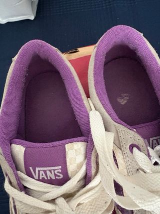 Zapatillas Vans Checkerboard Morado/Beige