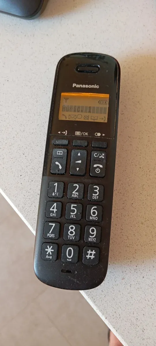 Teléfono Inalámbrico Panasonic Negro