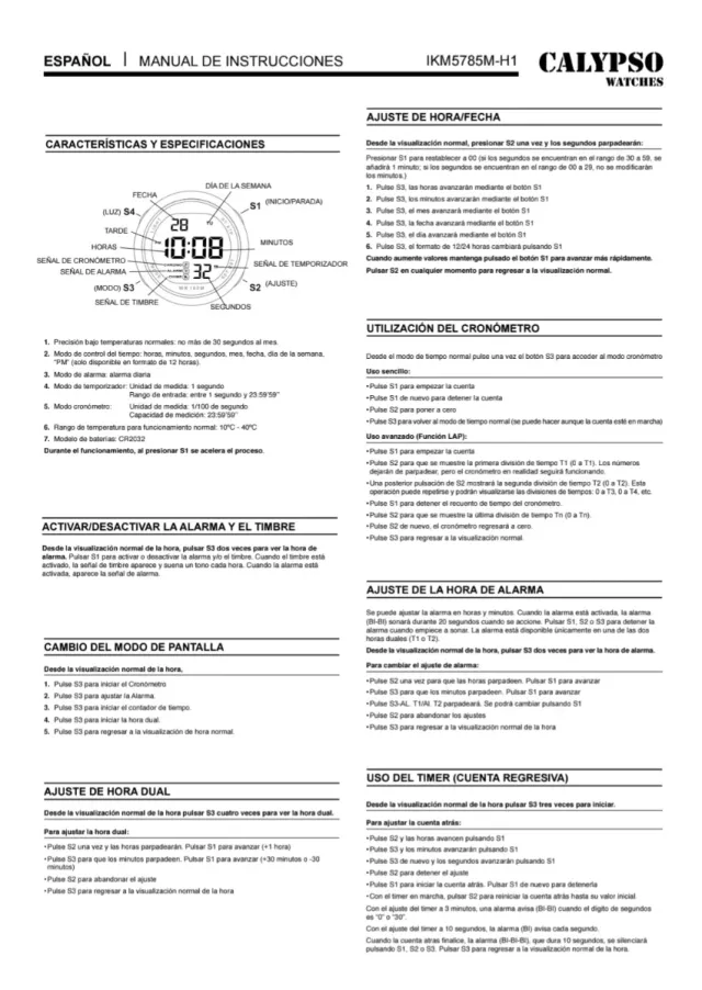 Reloj Calypso Splash K5785/5