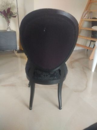 Sillas vintage terciopelo comedor salón