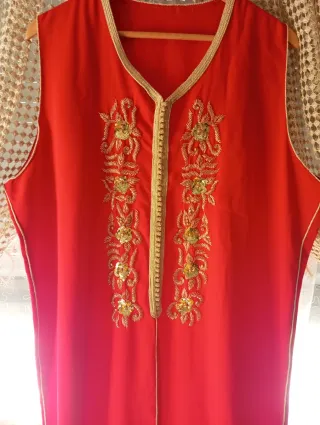 Kaftán kimono marroquí bordado