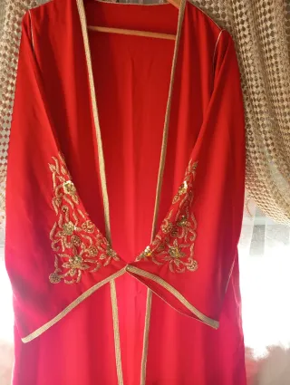 Kaftán kimono marroquí bordado