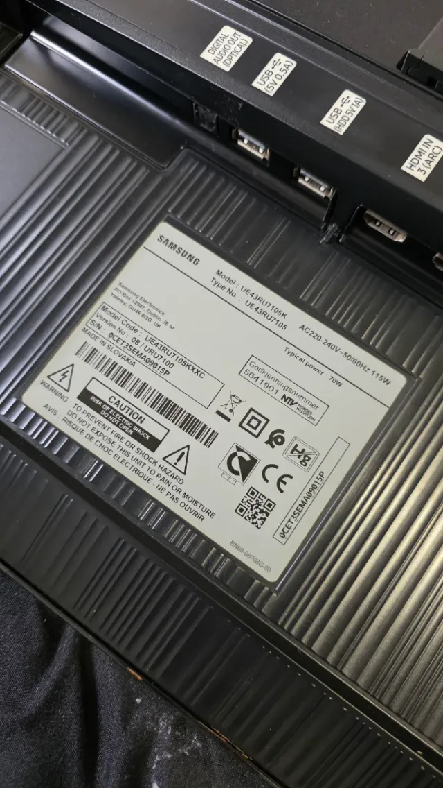 Televisor Samsung UHD 43" (Smart TV)