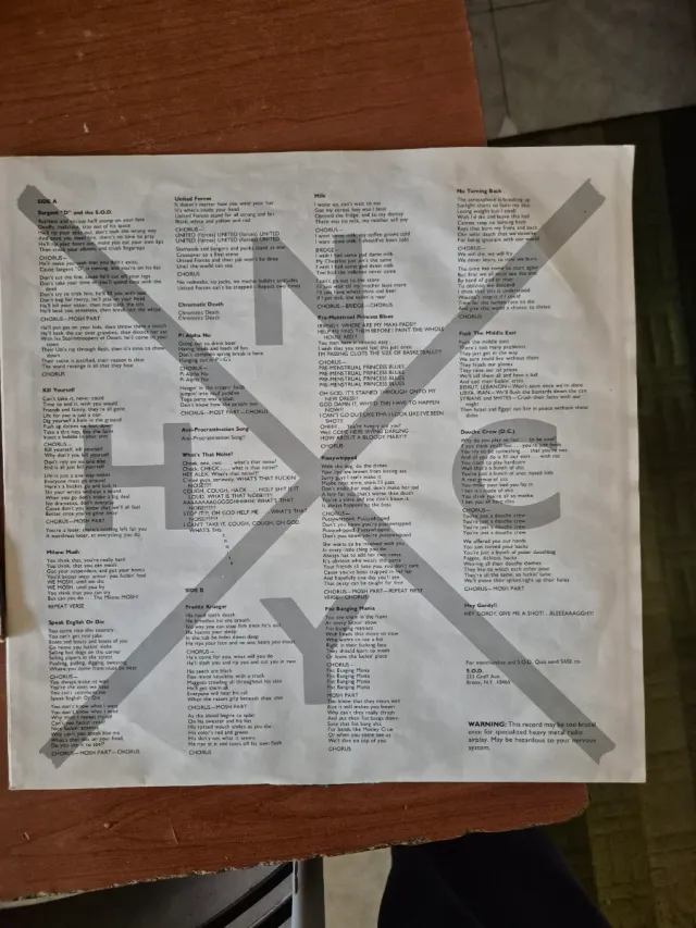 S.O.D. Stormtroopers of Death Speak English Or Die