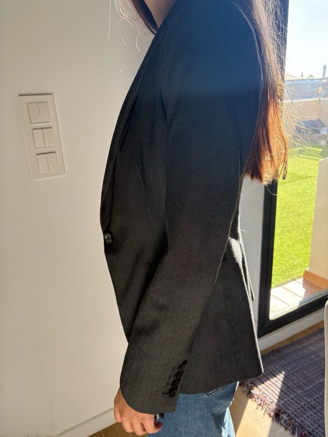 Americana blazer gris ZARA BASIC mujer