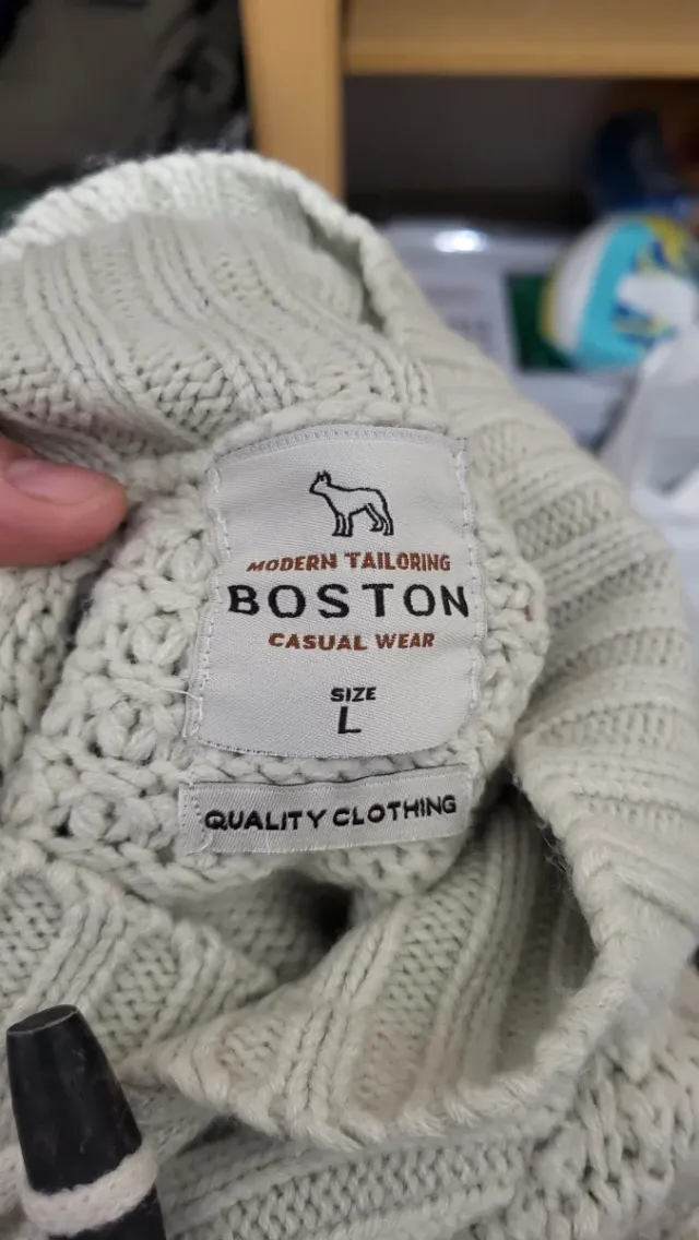 Jersey de punto color bege