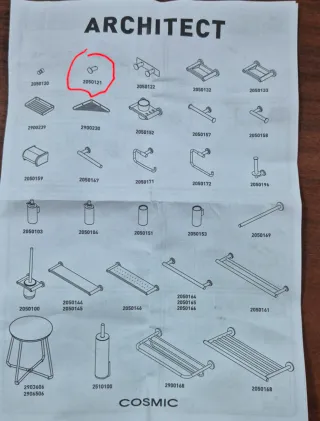 4un Gancho COSMIC ARCHITECT 205 01 21 Cromado