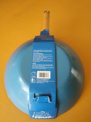 Padella wok 30 cm con cartellino
