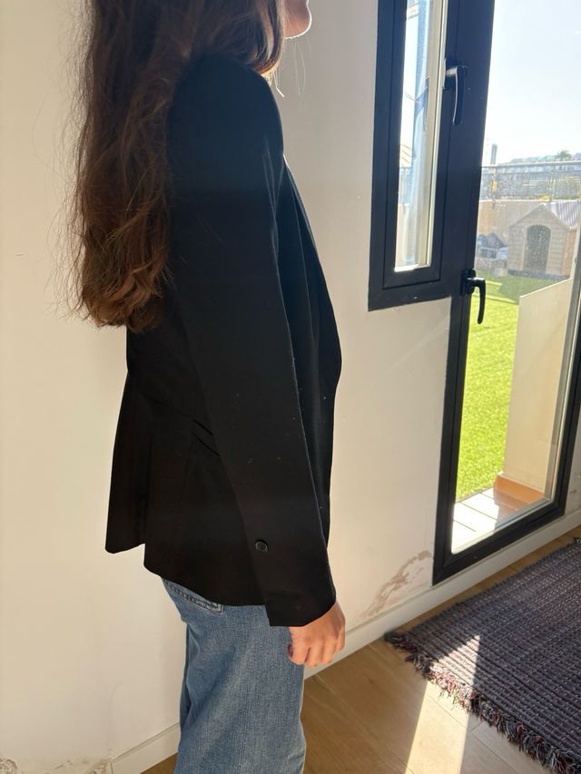 Americana blazer negra mujer