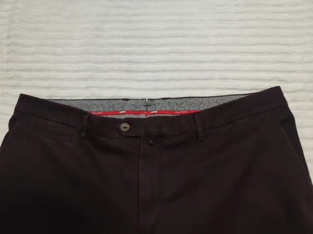 Pantalón Chino PANTER Talla 50 marrón berenjena