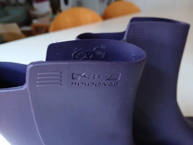 Botas de agua moradas Solognac T.27/28