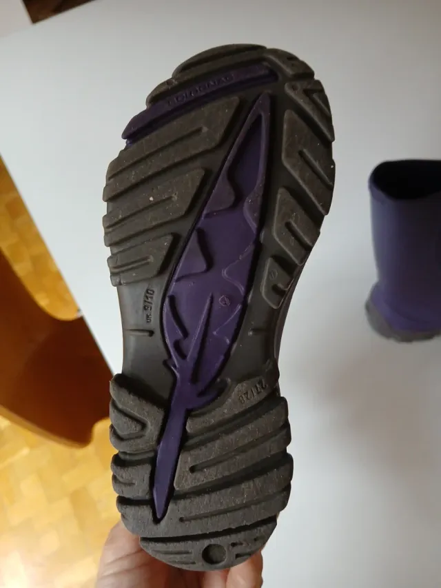 Botas de agua moradas Solognac T.27/28