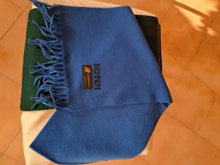 Sciarpe Ferrari in Lambswool - Blu, Verde, Beige