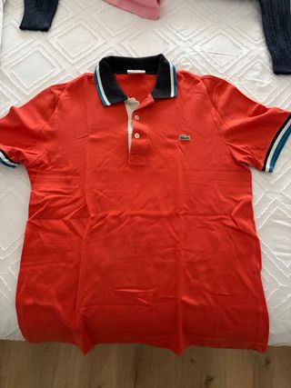 Polo Lacoste Naranja Talla S