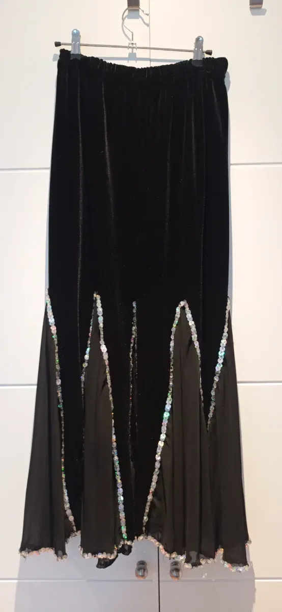 Falda corte sirena para danza del vientre