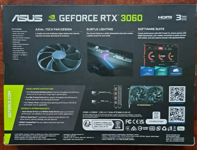 RTX 3060 12GB Asus Dual OC