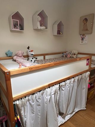 Cama Infantil Ikea Madera Blanca