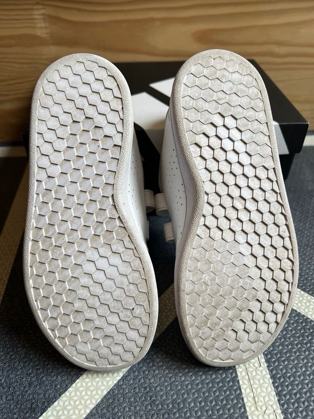 Zapatillas Adidas Advantage Blancas/Verdes Talla30