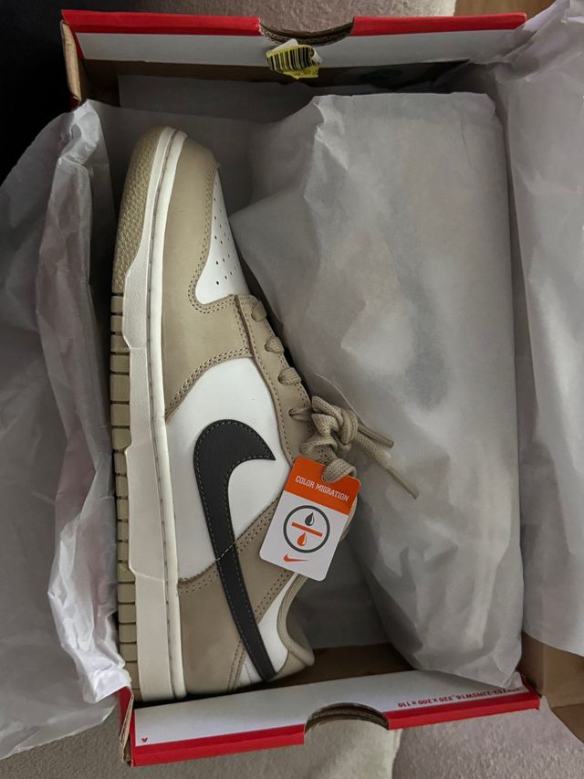 Zapatillas Nike Dunk Low Beige Blanco