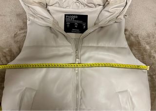 Chaleco polipiel Stradivarius T.S color hielo