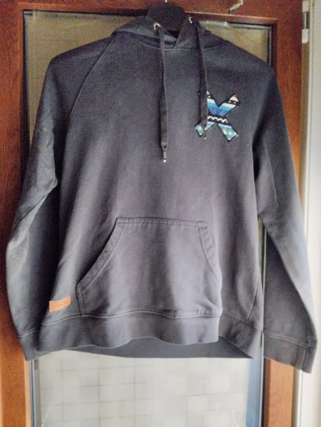 Sudadera Blue Banana gris y azul