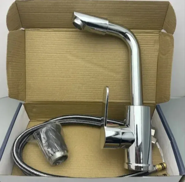 Grifo Cocina/Baño Giratorio Acero Inox