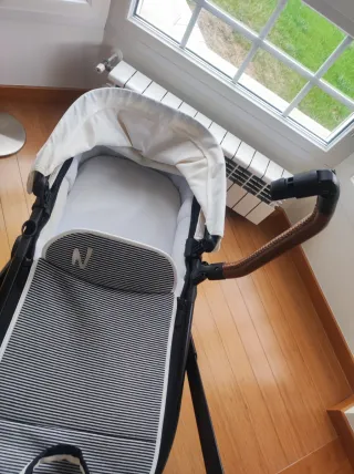 Carrito bebé. Neonato Puro. Silla + Capazo + Saco