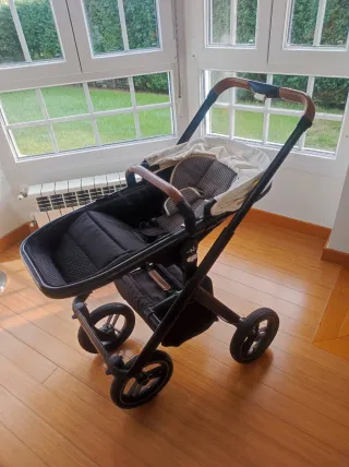 Carrito bebé. Neonato Puro. Silla + Capazo + Saco