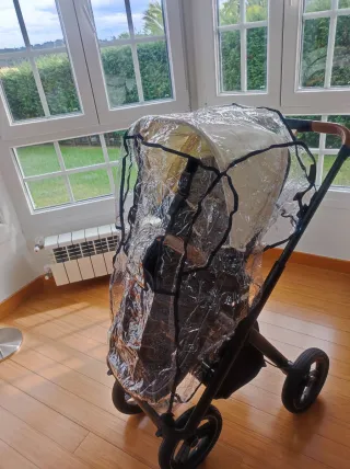 Carrito bebé. Neonato Puro. Silla + Capazo + Saco