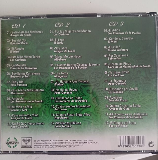 Triple CD Andalucía Canta y Baila Sevillanas